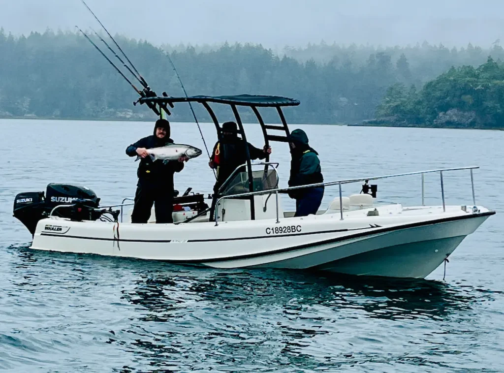 Boston Whaler Fishing in Sooke