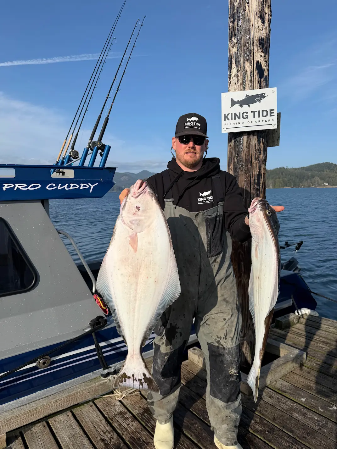 King Tide Captain Shane with a fish