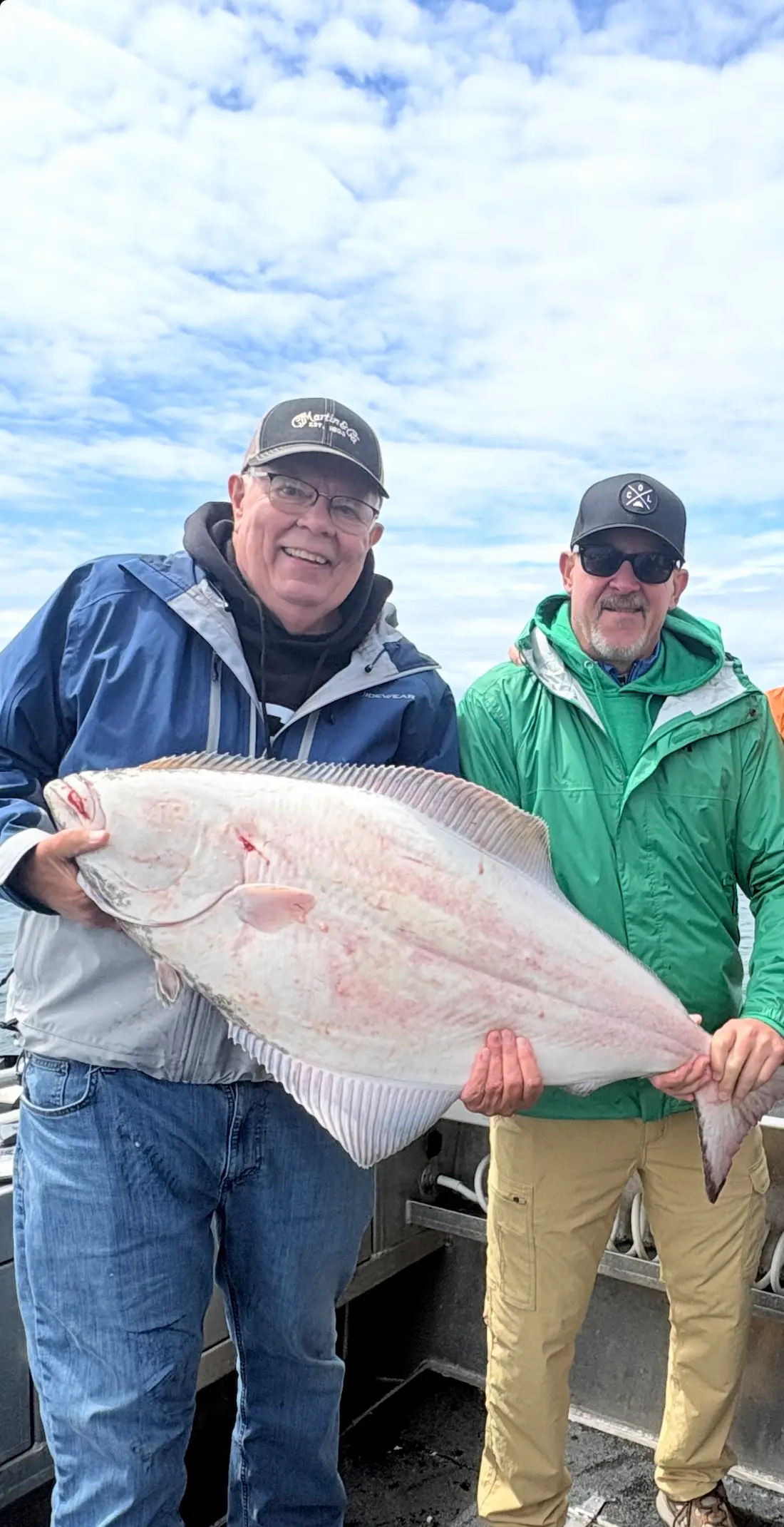 Fresh halibut catch