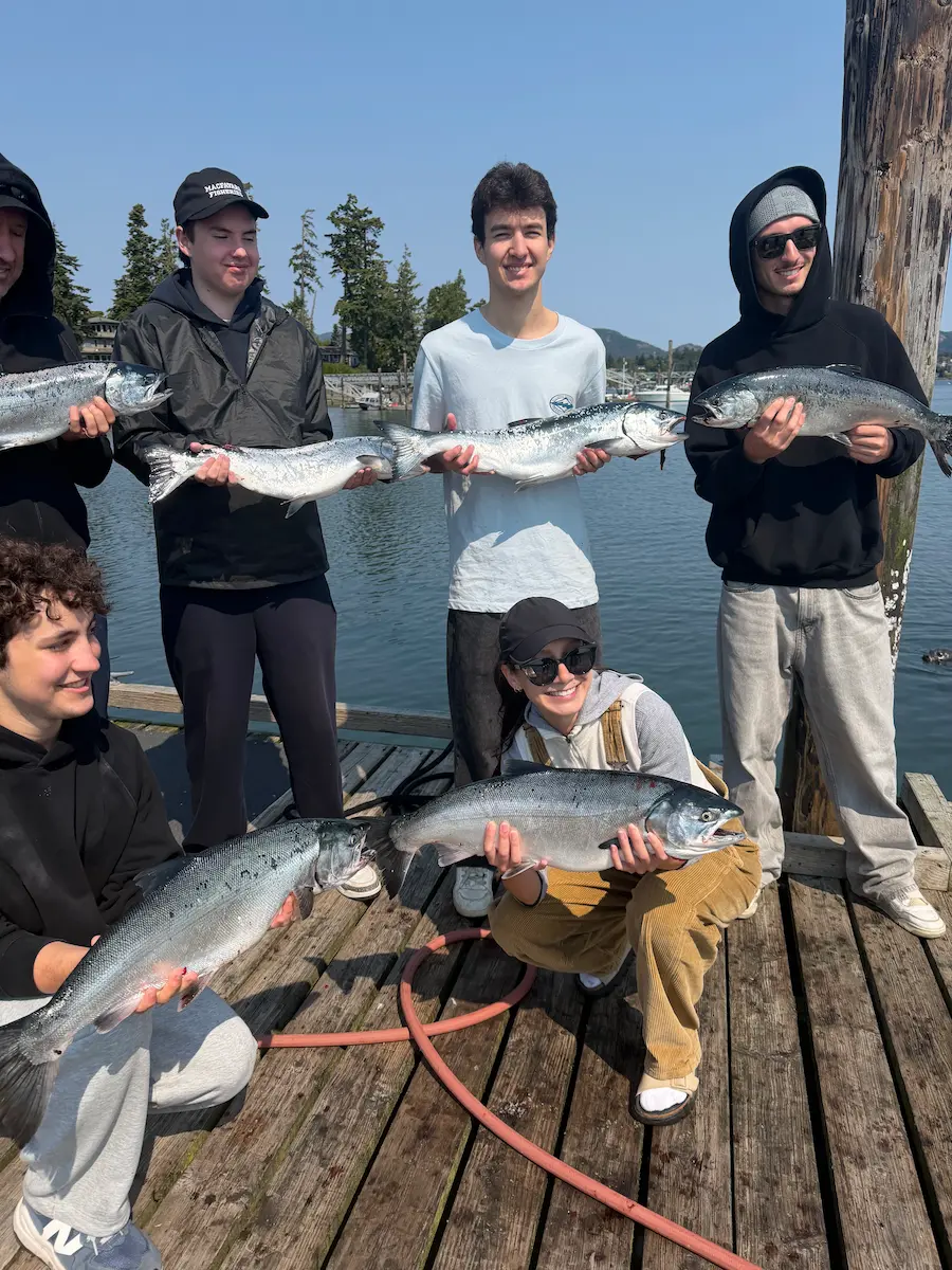 Winter salmon and Dungeness crab catch